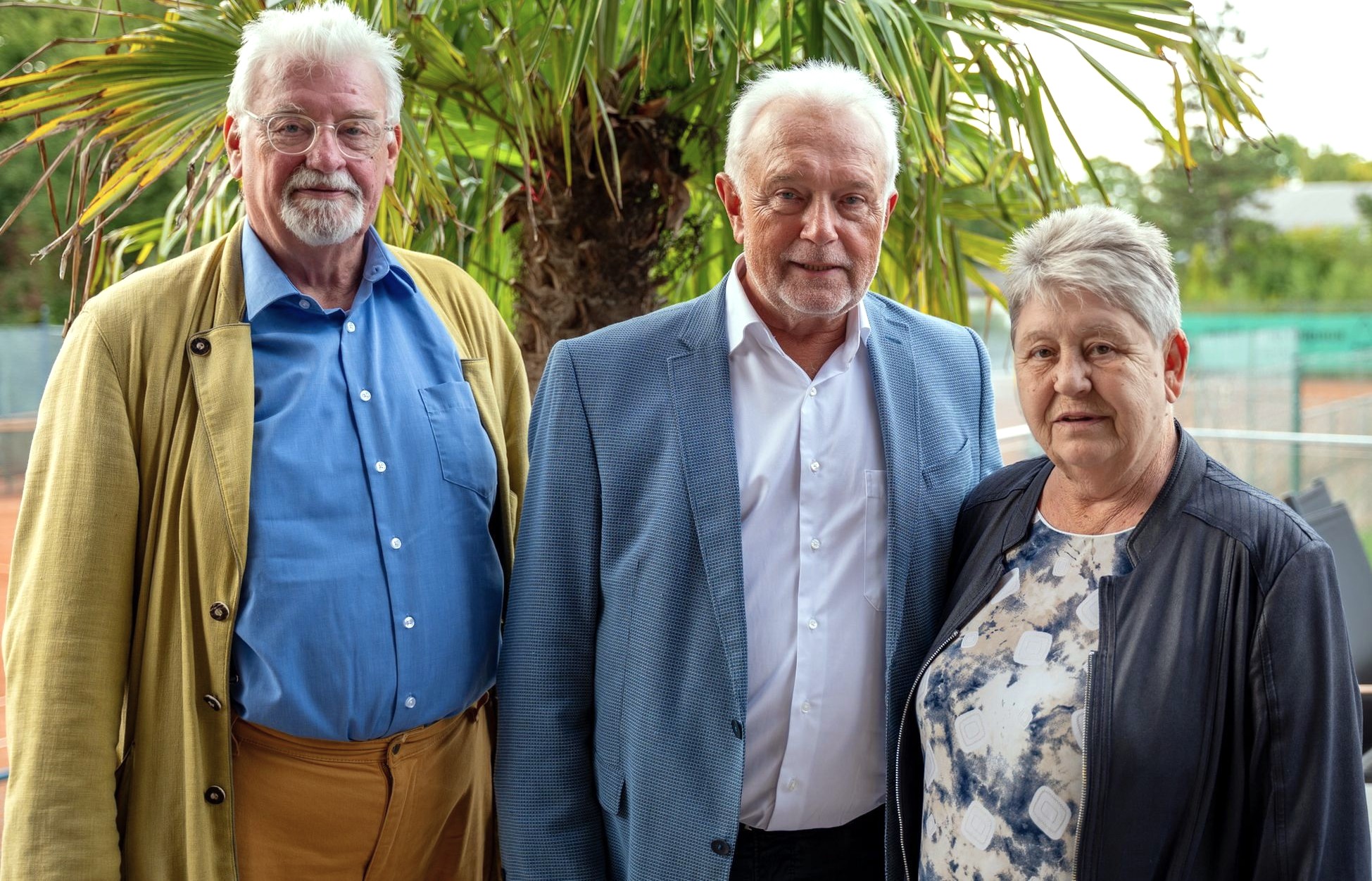 Wolfgang Kubicki mit Rosemarie Benn und Eberhartd Seiffe