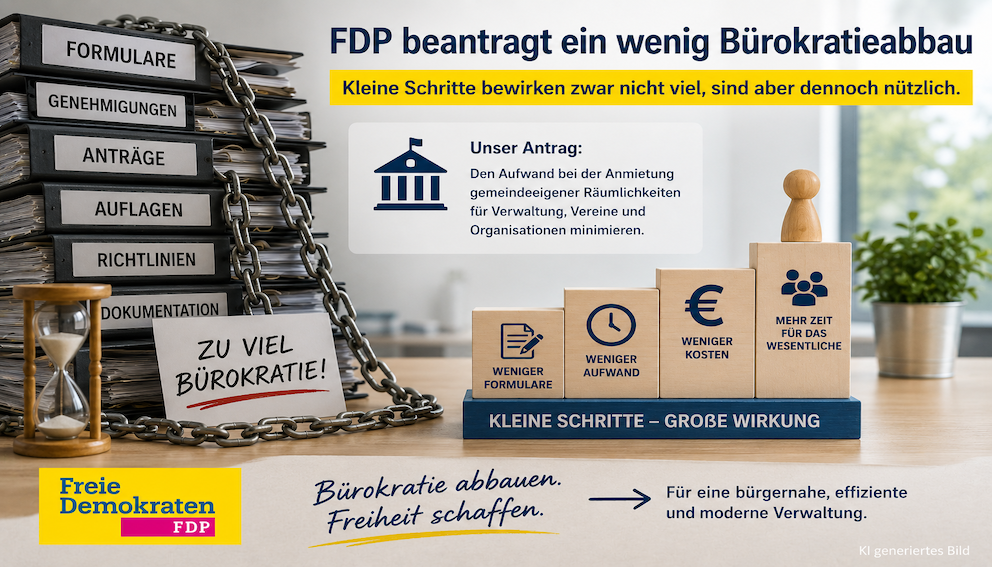 Weniger Bürokratie beginnt oft mit kleinen, aber konkreten Verbesserungen vor Ort.